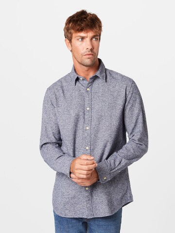 Comfort fit Camicia di SELECTED HOMME in blu: frontale