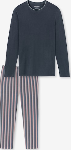 SCHIESSER Long Pajamas ' Selected Premium ' in Grey: front
