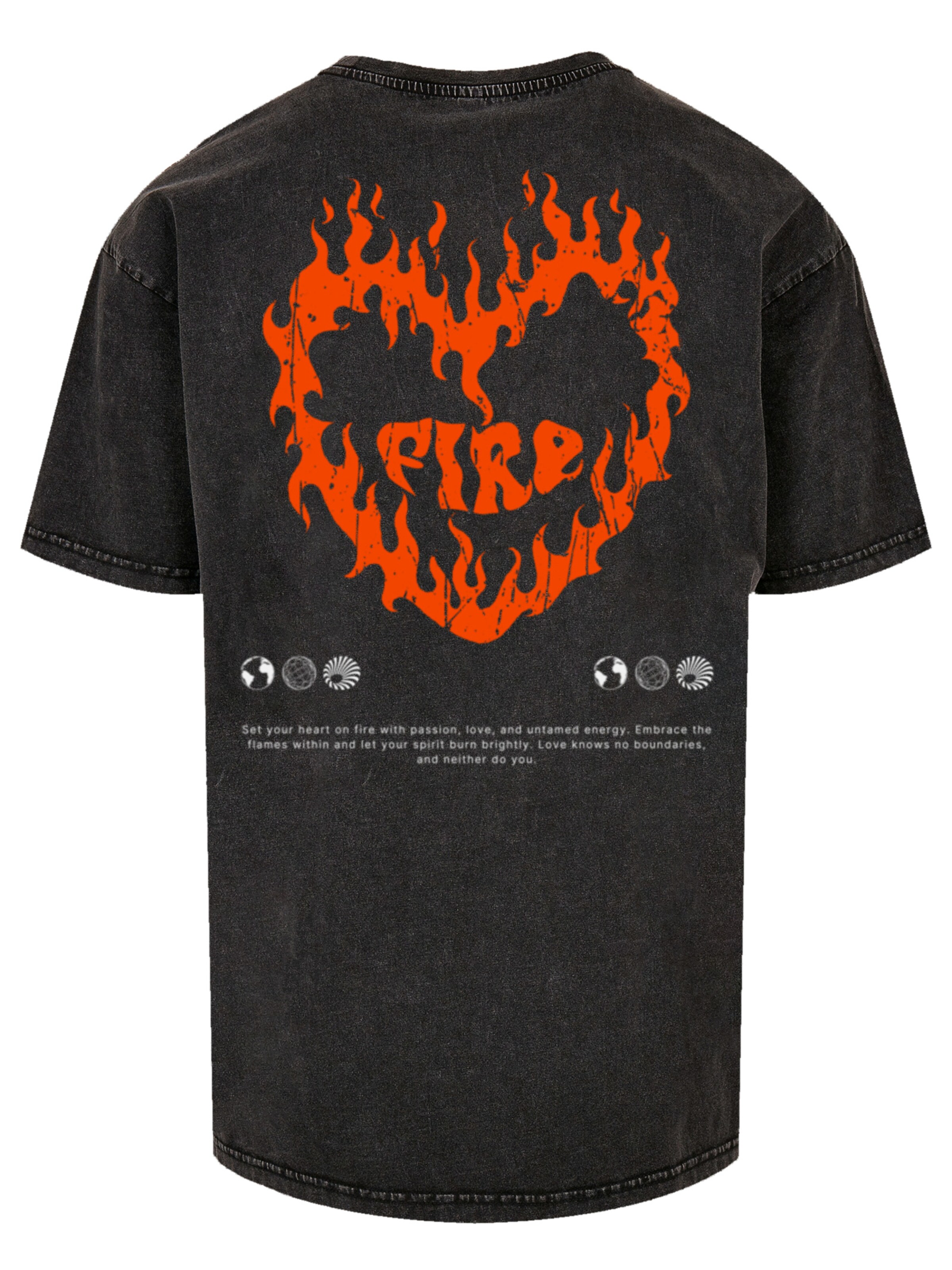 T-Shirt 'Valentines' F4NT4STIC en noir