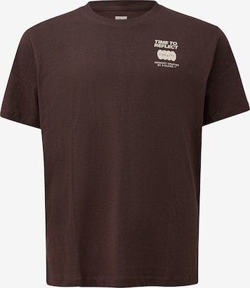 T-Shirt s.Oliver Men Big Sizes en marron : devant