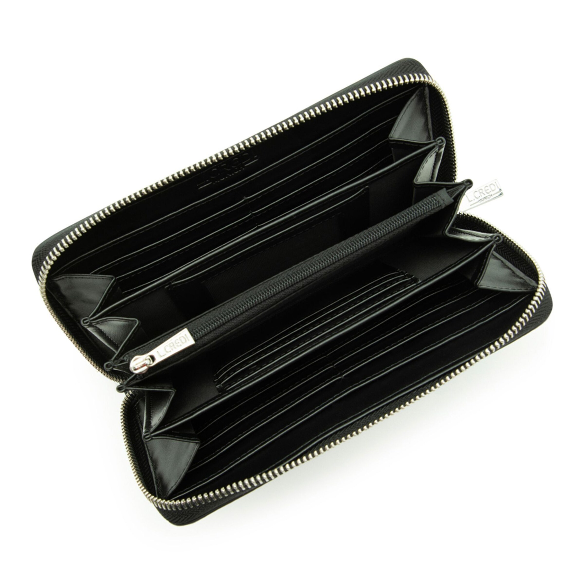 Portamonete 'Perla' di L.CREDI in nero