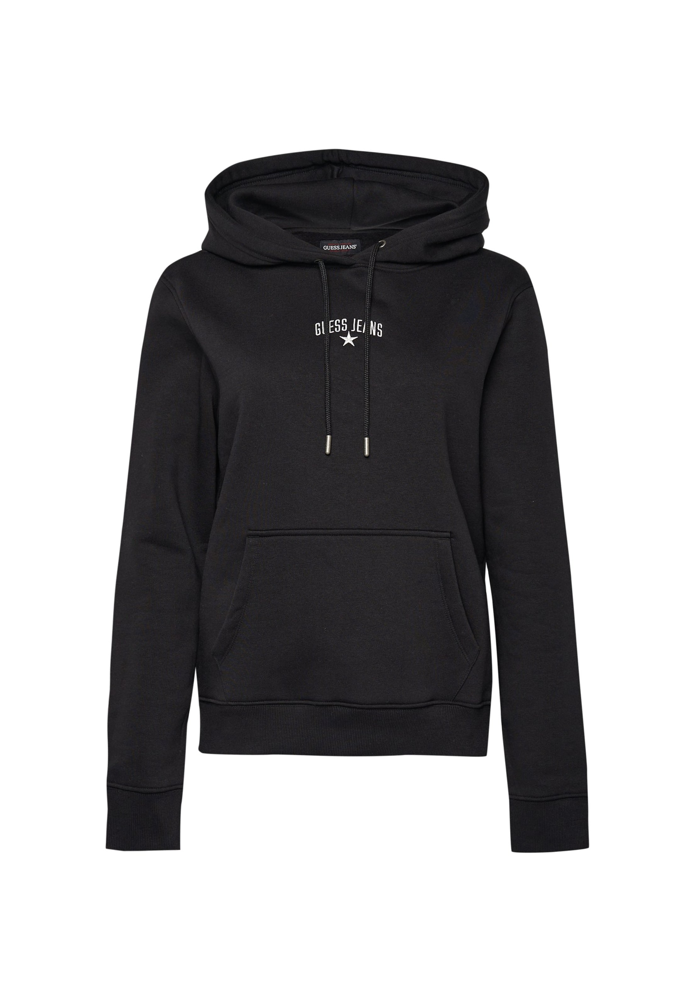 GUESS JEANS Sweatshirt 'STAR' i sort: forside