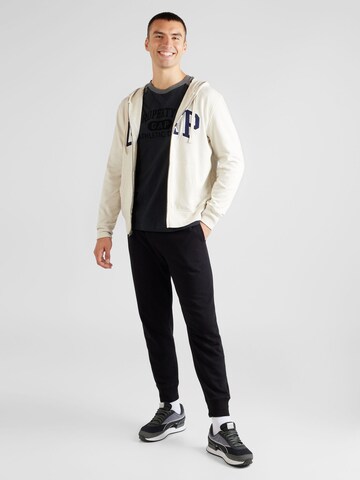 GAP Regular fit Sweat jacket in White