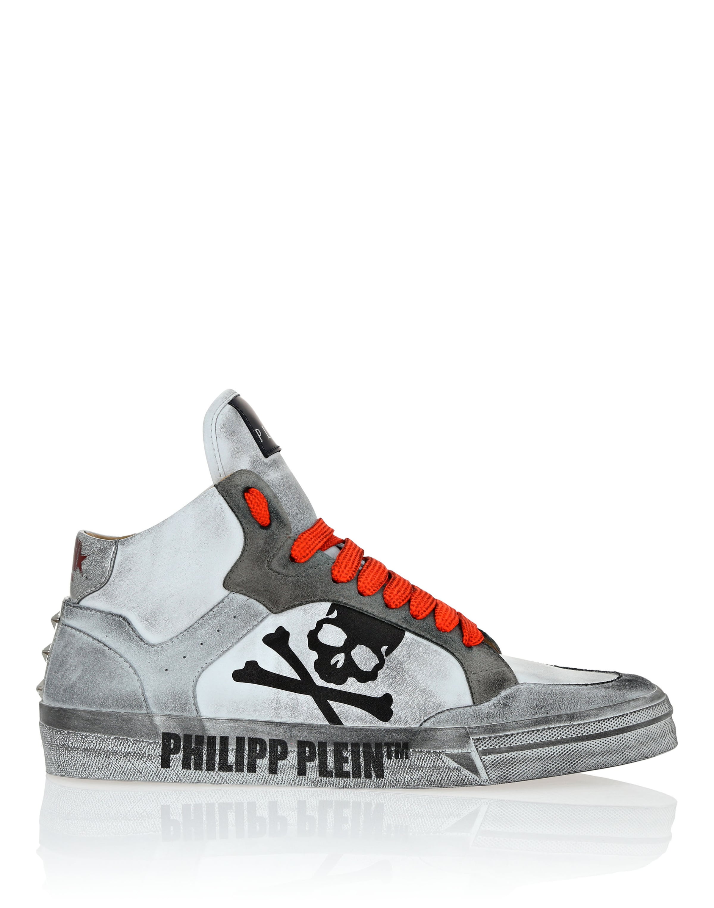 Sneaker alta 'Retrokickz' di Philipp Plein in grigio