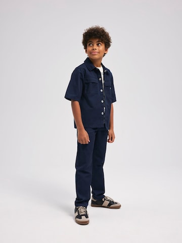 NAME IT - Comfort Fit Camisa 'HUGO' em azul