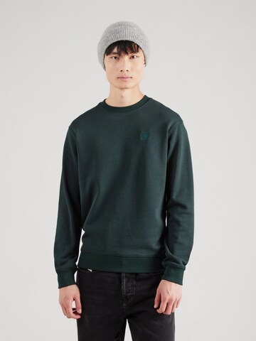 SCOTCH & SODA Sweatshirt in Groen: voorkant