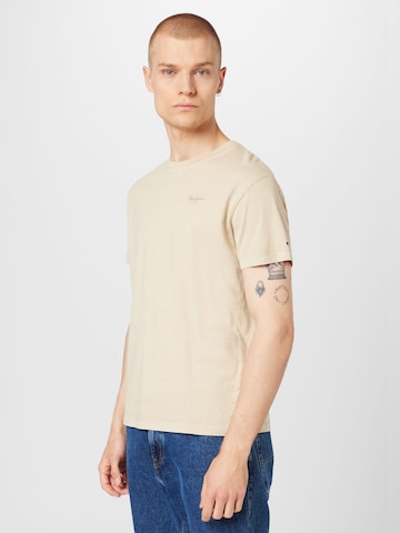 T-Shirt 'Jacko' Pepe Jeans en beige : devant
