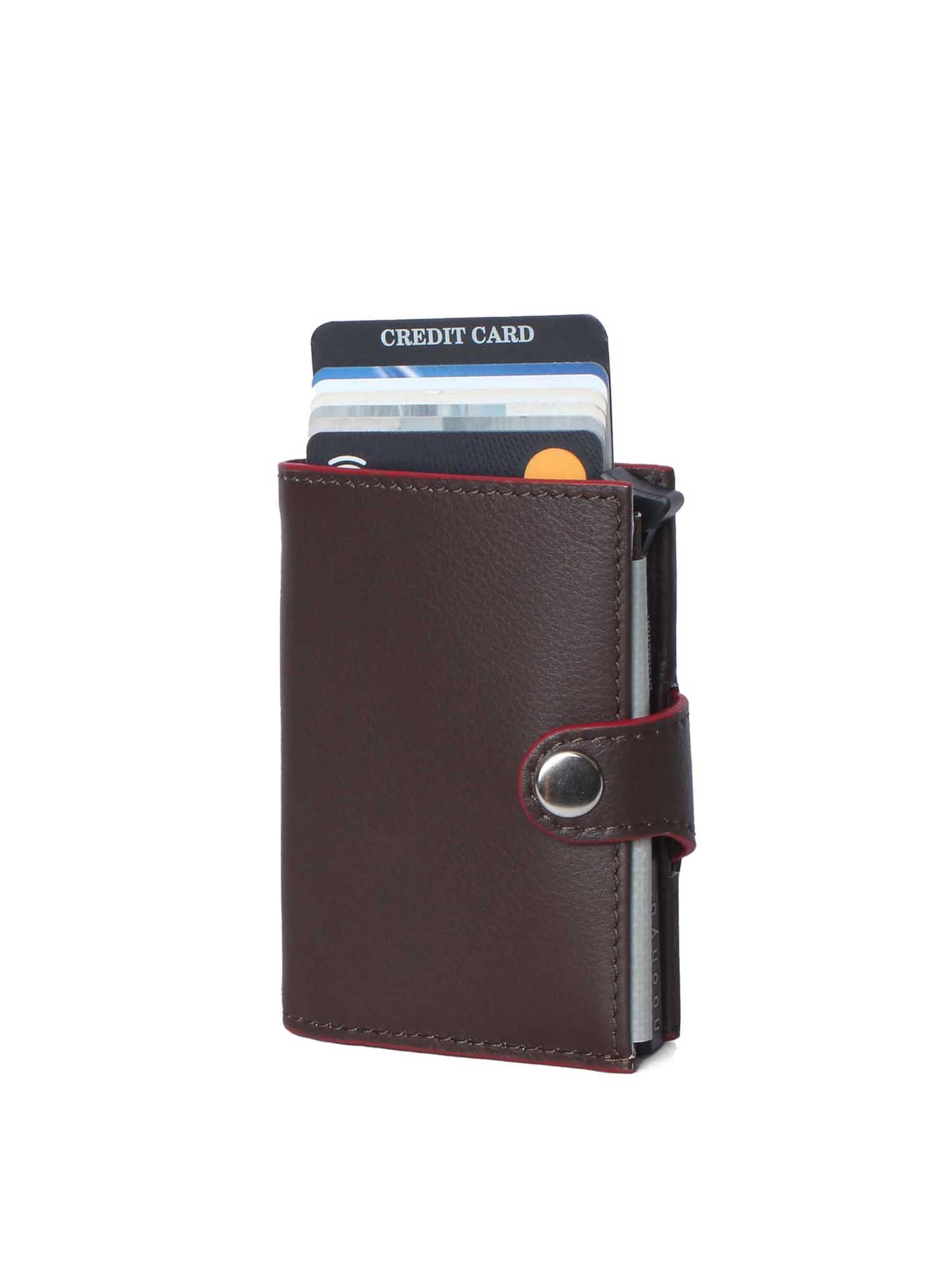 margelisch Portemonnee in Bruin: voorkant