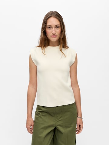 Pull-over 'OBJREYNARD' OBJECT en beige : devant
