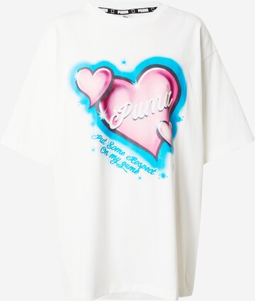 T-shirt fonctionnel 'Game Love' PUMA en blanc : devant