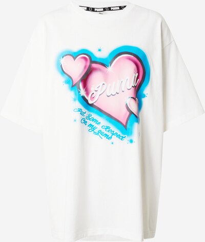 PUMA Sportshirt  'Game Love' in blau / pink / schwarz / weiß, Produktansicht