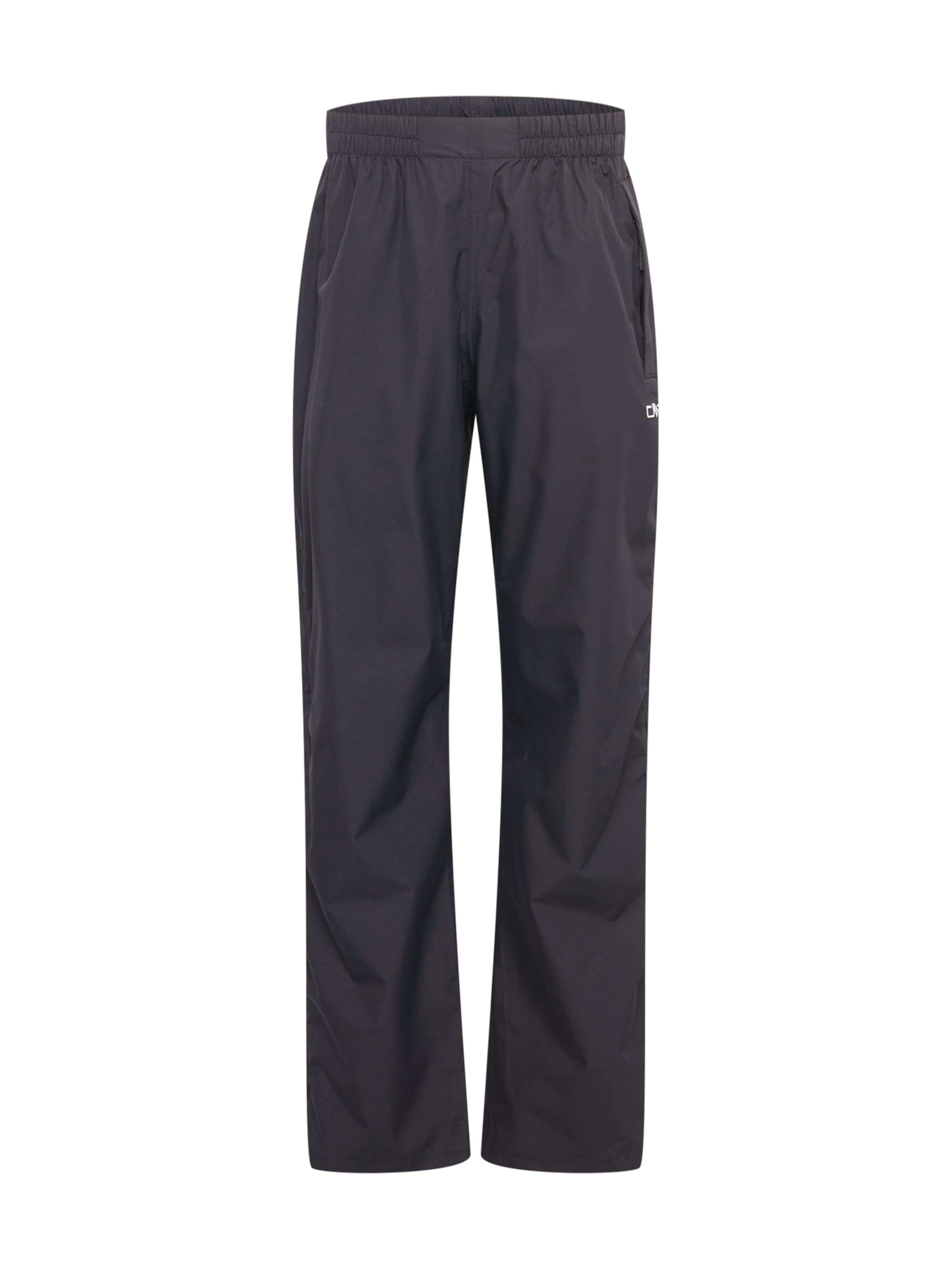 CMP Regular Outdoor Pants in Black: front