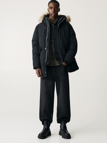 Pull&Bear Vinterparka i sort