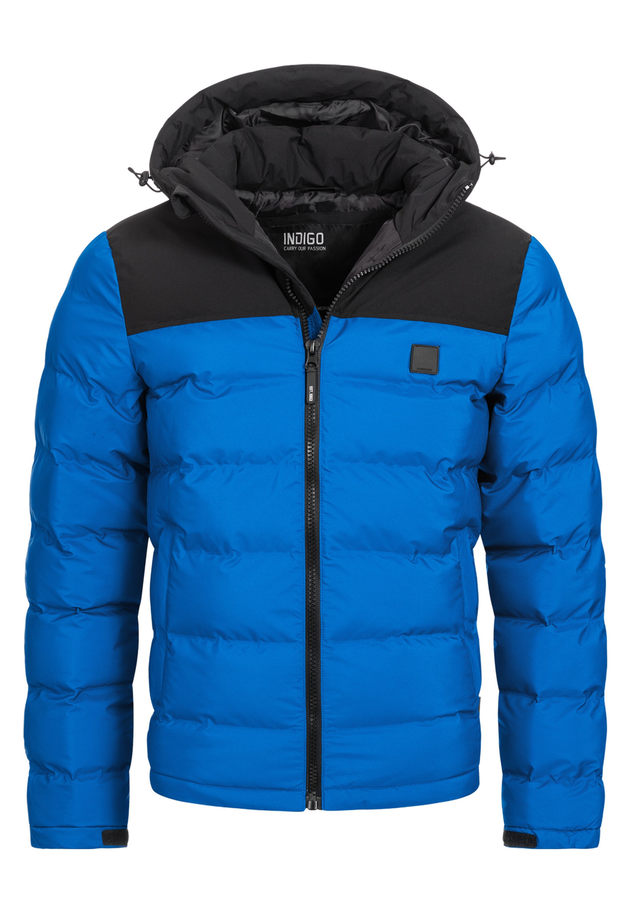 INDICODE JEANS Between-season jacket 'Eberhardy' in Blue: front