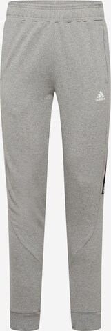 Effilé Pantalon de sport 'Brandlove' ADIDAS SPORTSWEAR en gris : devant