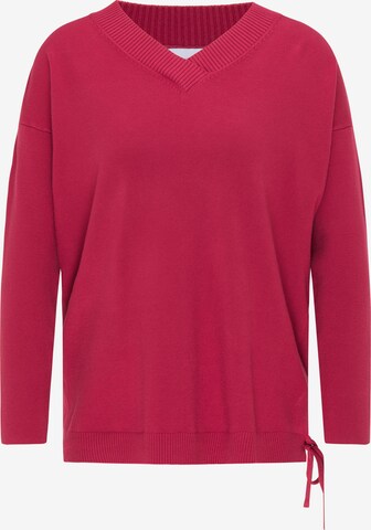 Pull-over usha BLUE LABEL en rouge : devant