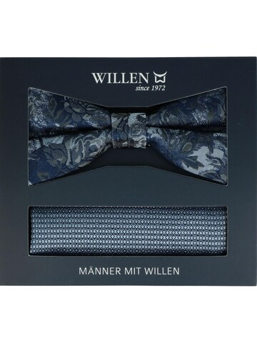 WILLEN Fliege 'Set Floral/ Uni'‌‌‌ in Blau