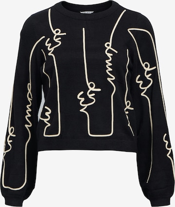Pullover 'OBJTHESS VERI' di OBJECT in nero: frontale