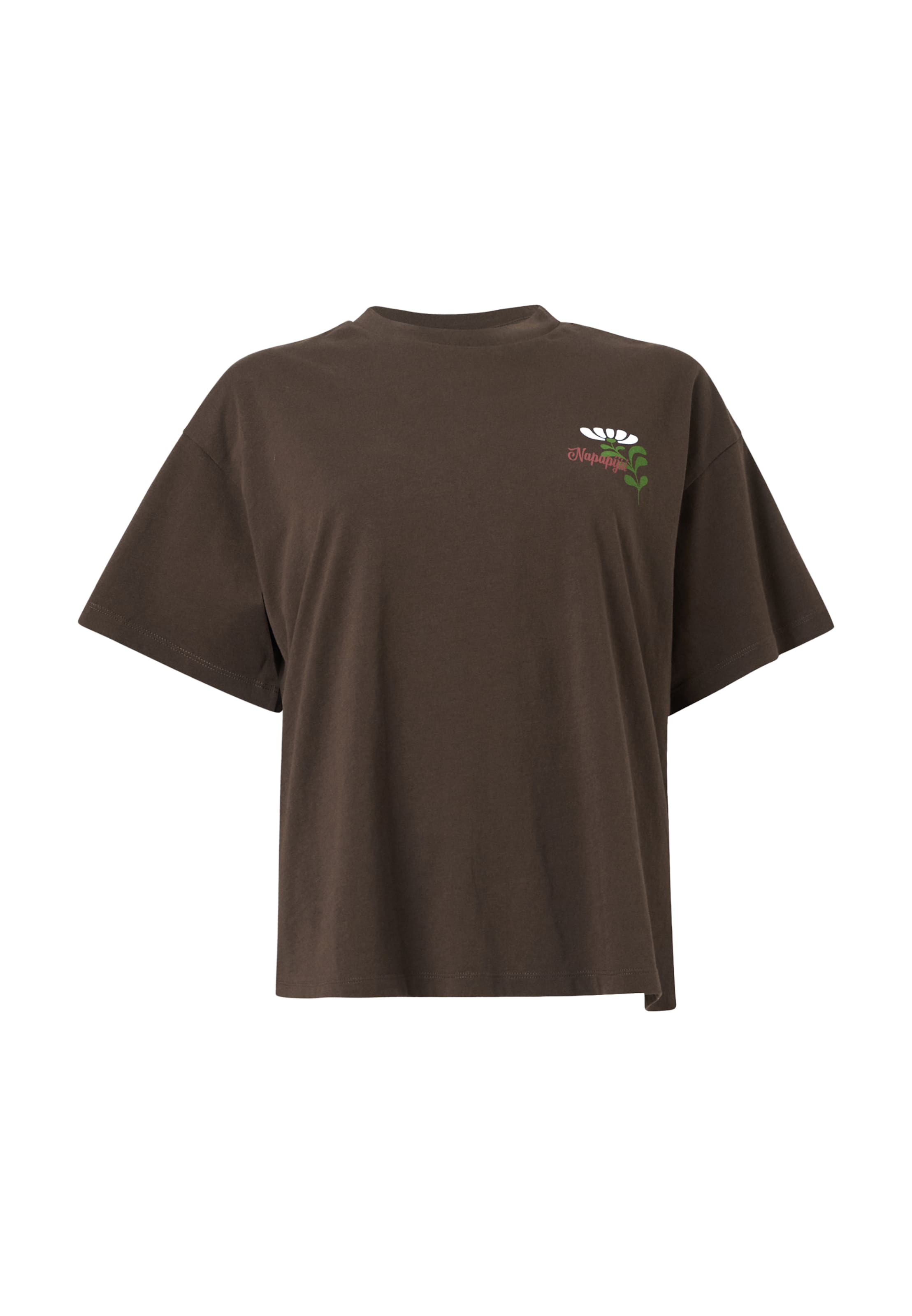 NAPAPIJRI T-Shirt 'S-HYTTE' in Braun: Vorderseite