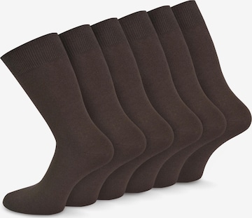 normani Socks in Brown: front