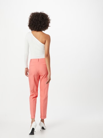 MORE & MORE Regular Pleat-front trousers in Orange