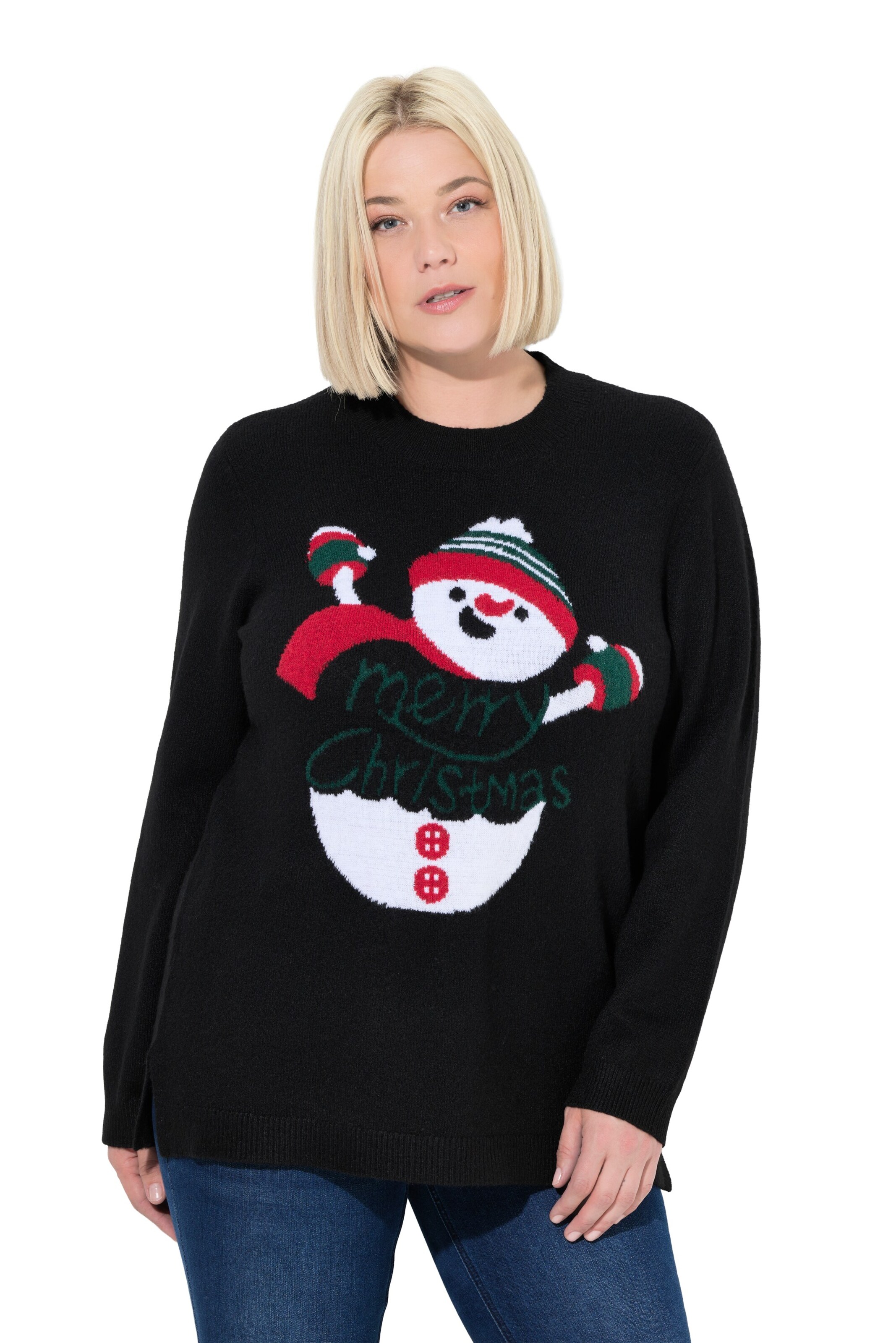 Ulla Popken Pullover in Schwarz: Vorderseite