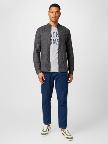 TOM TAILOR DENIM Regular Fit Hemd in Schwarz