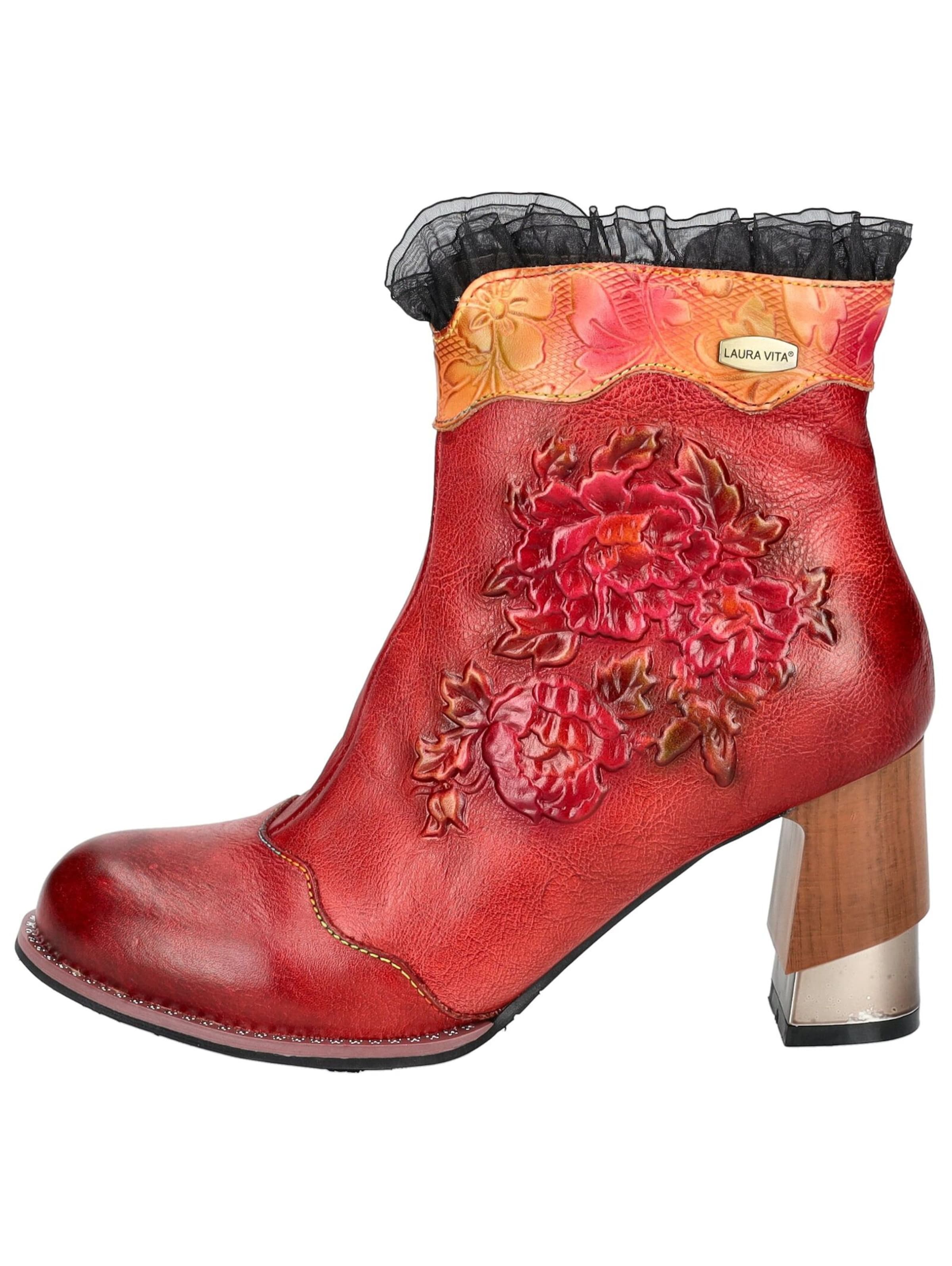 Laura Vita Bootie in Red