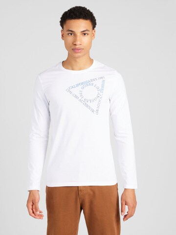 T-Shirt GUESS en blanc : devant