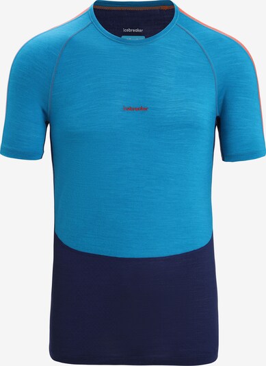 ICEBREAKER Λειτουργικό μπλουζάκι σε ναυτικό μπλε / αζούρ / πορτοκαλί, Άποψη προϊόντος