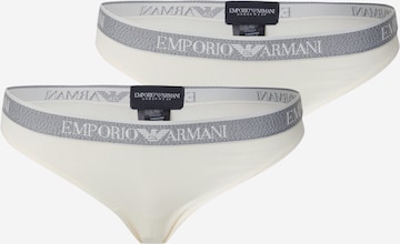 Emporio Armani Стринги в Бежевый: спереди
