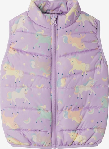 Gilet 'Milane' NAME IT en violet : devant