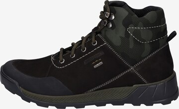JOSEF SEIBEL Lace-Up Boots in Black: front
