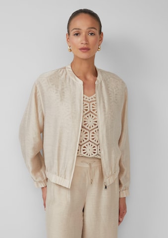 s.Oliver BLACK LABEL Übergangsjacke in Beige: Vorderseite