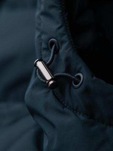 Ombre Winterjas 'Level up' in Blauw