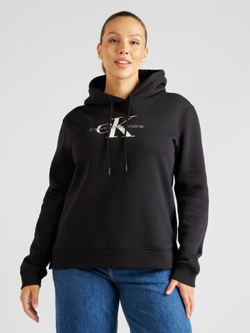 Calvin Klein Jeans Curve Sweatshirt i svart: framsida