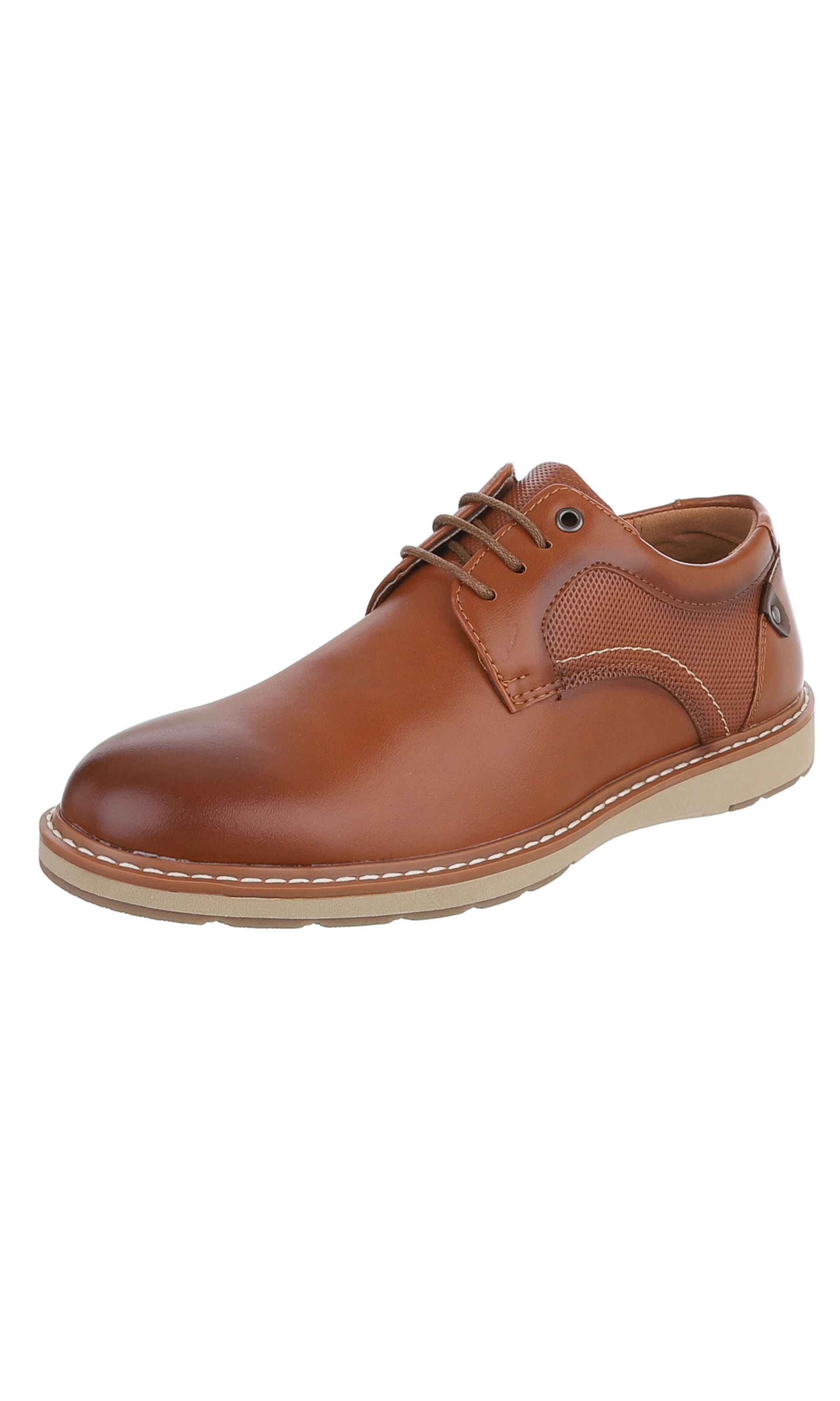CoolWalk Lace-Up Shoes in Brown: front