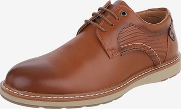 CoolWalk Lace-Up Shoes in Brown: front