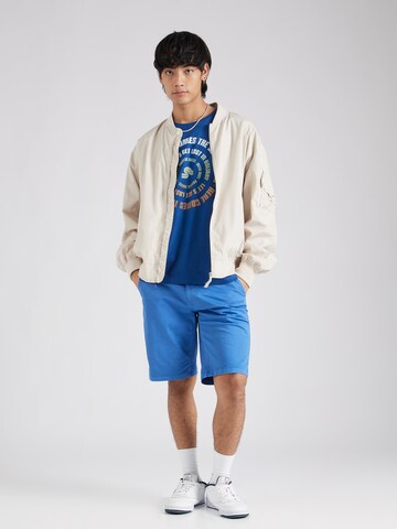 BLEND Regular Shorts in Blau