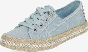 Blowfish Malibu Athletic Lace-Up Shoes in Blue: front