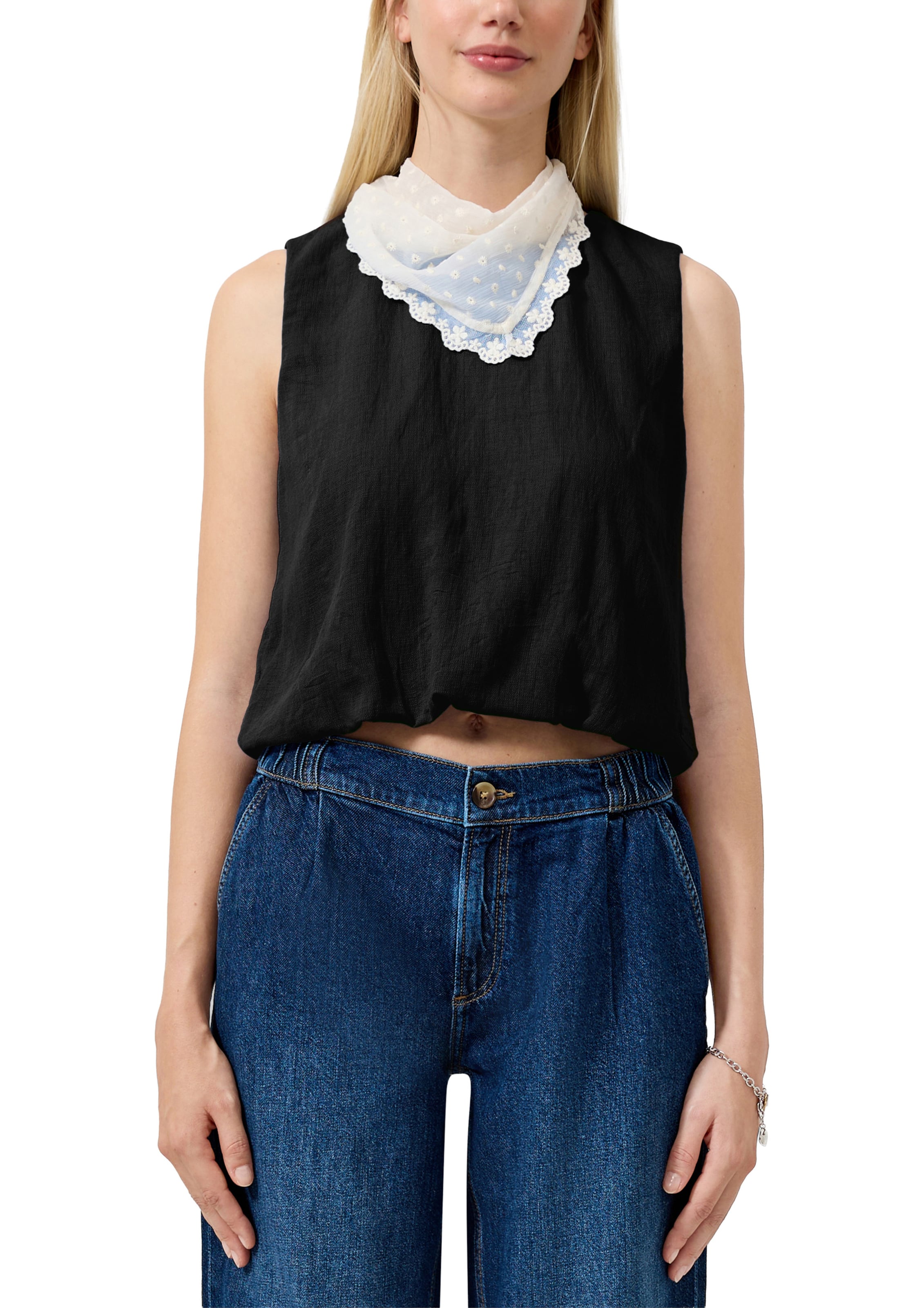 QS Blouse in Zwart