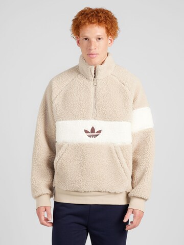 ADIDAS ORIGINALS Polár dzseki - bézs: elől