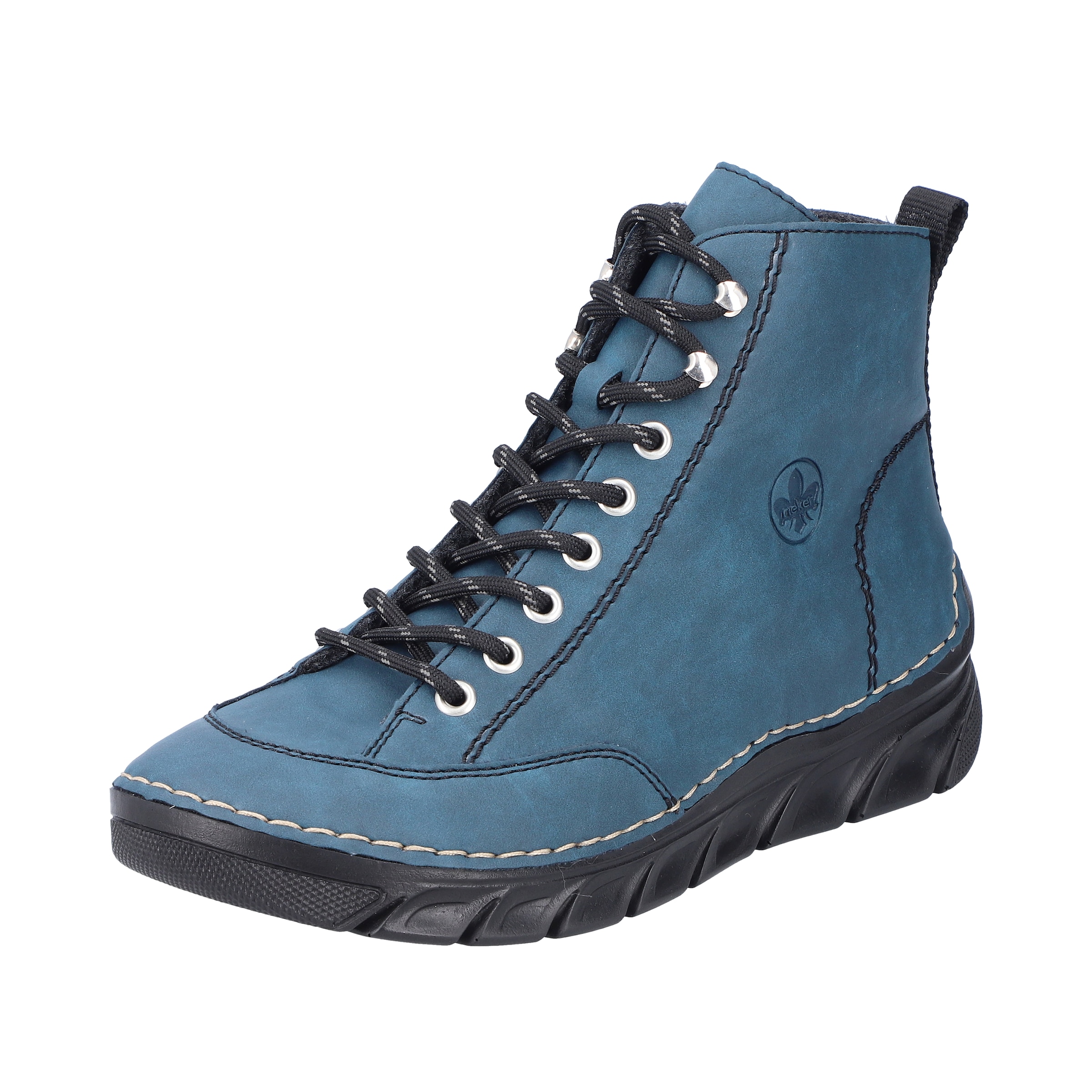 Rieker Schnürstiefel ' 55022 ' in blau, Produktansicht