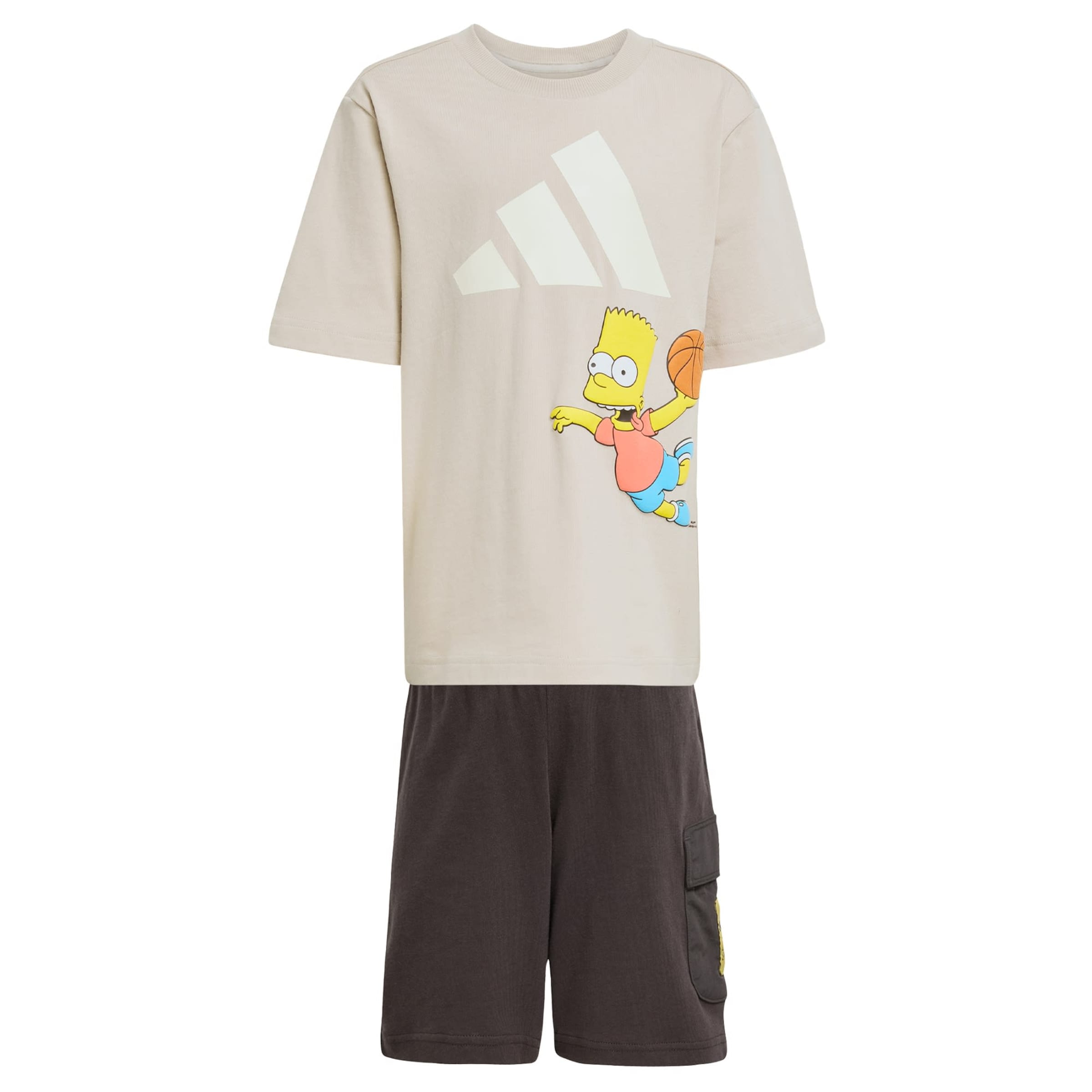 ADIDAS SPORTSWEAR Træningsdragt 'The Simpsons' i beige: forside