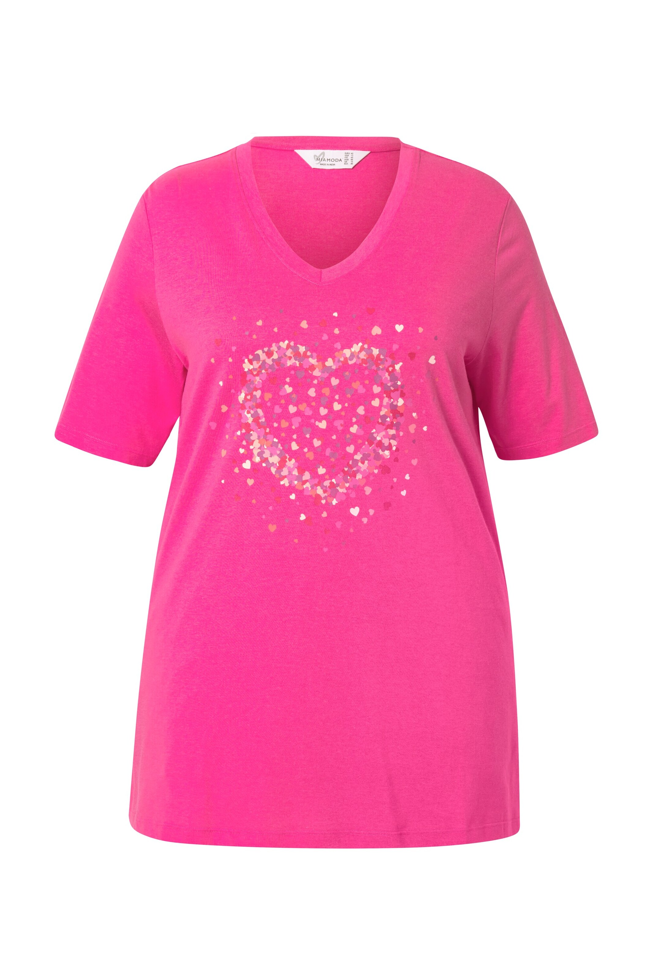 MIAMODA Oversizeshirt in puder / eosin / pastellpink / hellpink, Produktansicht