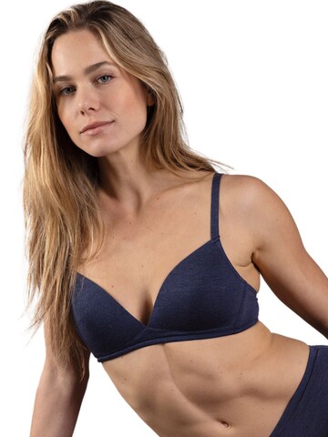 Nina von C. T-Shirt BH 'Light&Easy'‌‌‌‌‌‌‌‌‌ in Blau