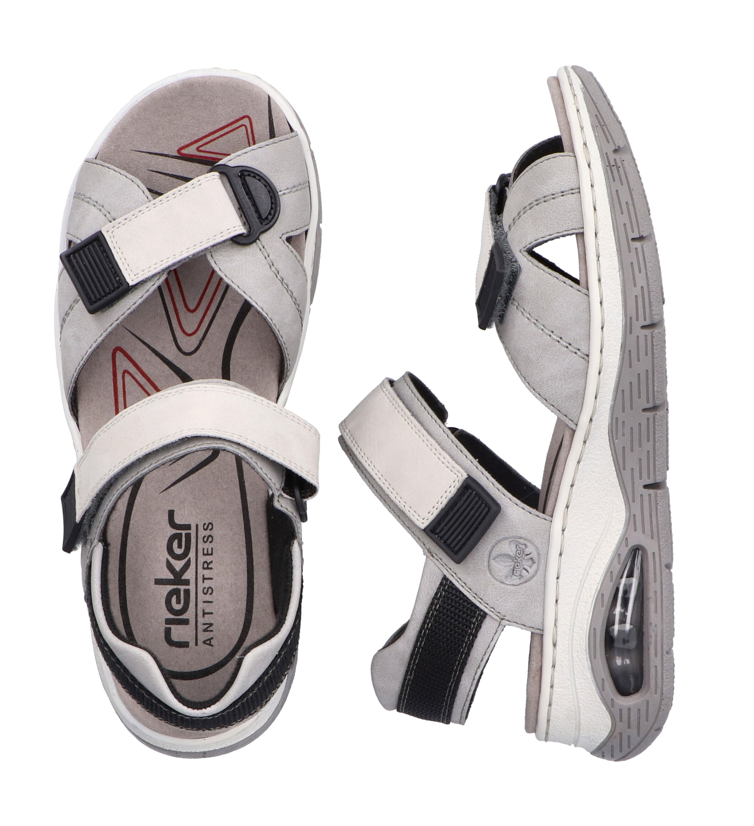 Sandales de randonnée Rieker en gris