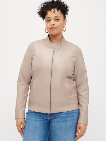 ONLY Carmakoma Between-season jacket 'CARROBBER' in Grey: front