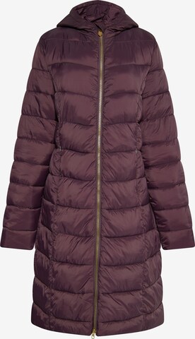 Manteau d’hiver faina en violet : devant