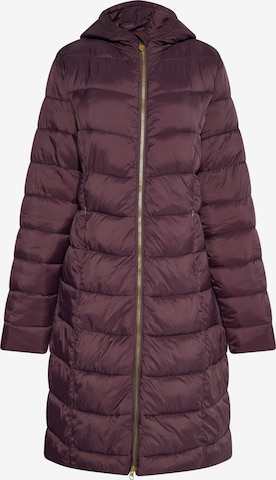 faina Winter Coat in Purple: front